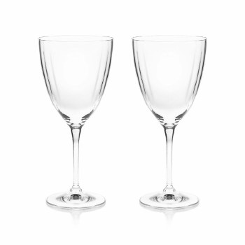 Tipperary Crystal Ripple Set of 2 Wine Glasses