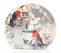 Newgrange Living Robin 3pce Candle Holde