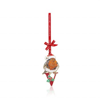 Tipperary Crystal  Robin Initial Decoration V