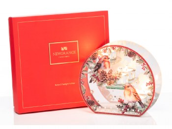 Newgrange Living Robin T-Light Set