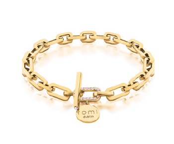 Tipperary Crystal ROMI GOLD CHAIN BRACELET