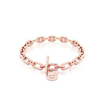 Tipperary Crystal Romi Rose Gold Chain Bracelet