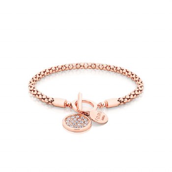 Tipperary Crystal Romi Rose Gold Popcorn Chain Bar