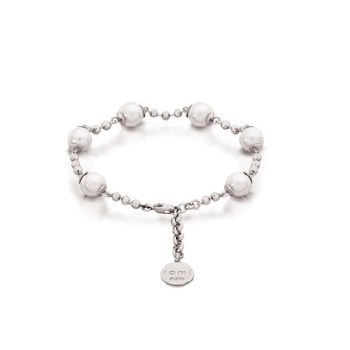 Tipperary Crystal ROMI SIL,PEARL CHAIN BRACELET