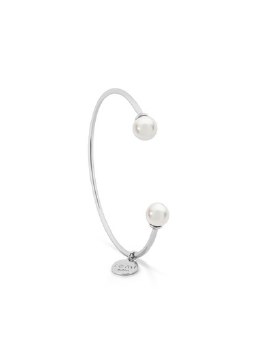 Tipperary Crystal ROMI SILVER PEARL BANGLE