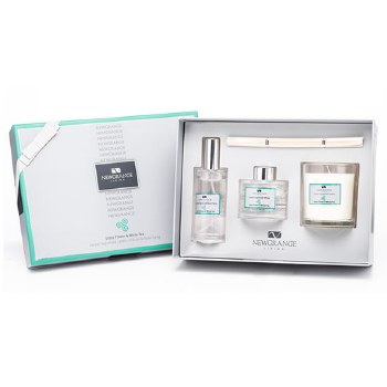 Newgrange Living Room Set 3pc Lotus Flower &amp; White Tea