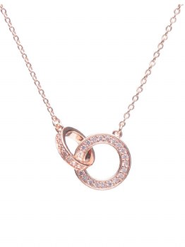 Newgrange Living Rosegold Interlocking Pendant