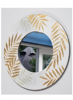 Grange Living Round Mirror Gold Leaf Design