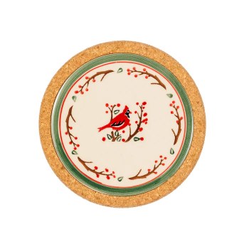 Nicholas Mosse Round Trivet Berry Bird