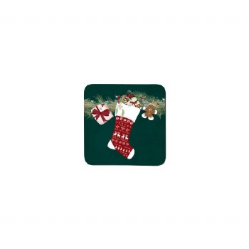 Denby Set of 6 Christmas Stocking Coasters