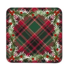 Denby Christmas Tartan Noel Coasters Set of 6