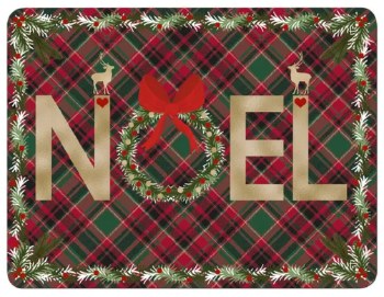 Denby Christmas Tartan Noel Placemats Set of 6