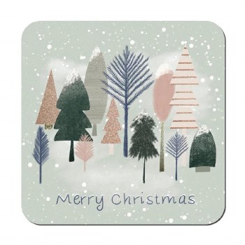 Denby Christmas Trees Coasters Set Of 6