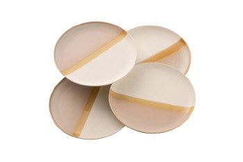 Belleek Saffron Set of 4 Side Plates