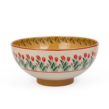 Nicholas Mosse Salad Bowl Red Blooms