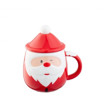 Belleek Santa Lidded Mug