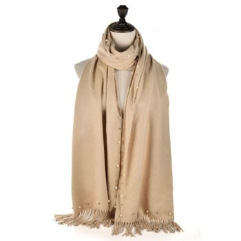 Acess Fashion Scarf Tassel Beige SF959BE