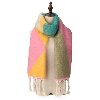 Acess Fashion Scarf Yellow &amp; Pink Scarf