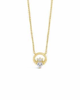 Seala Claddagh Pendant/Chain Gold 13mm