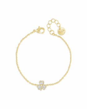 Seala Clover Bracelet Gold/Clear CZ
