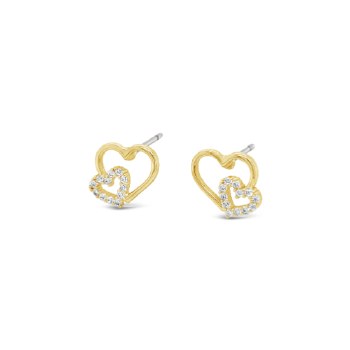 Seala Earring Double Heart Stud Earring