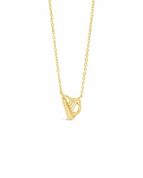Seala Harp Pendant/Chain Gold