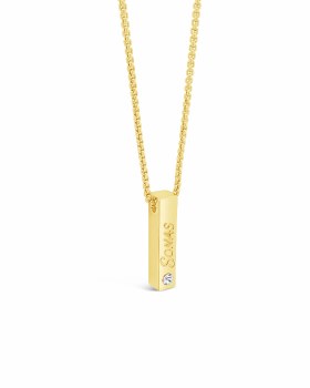 Seala 'Sonas' Bar Pendant/Chain Gold
