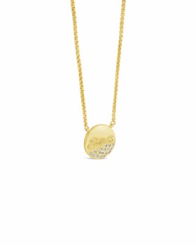 Seala 'Sonas' Disc Pendant/Chain Gold