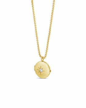 Seala Star of Hope Locket/Chain Gold