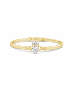 Seala Stone-Set Claddagh Gold