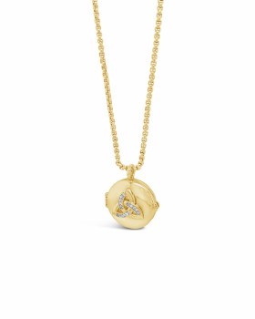 Seala Trinity Locket/Chain Gold
