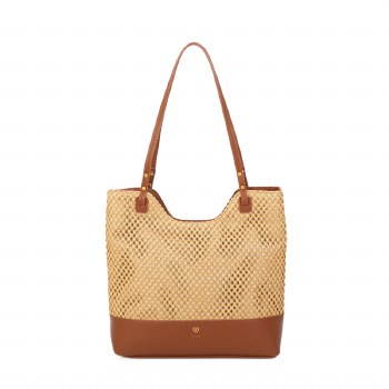 Gionni Handbags SERPENTINE TOTE BAG BROWN