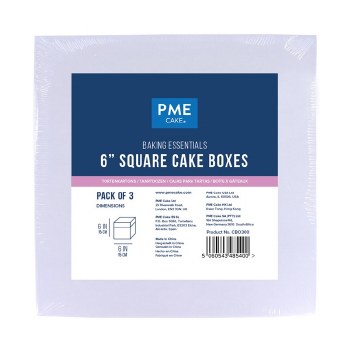 Cake Box Set of 3 - 6 "