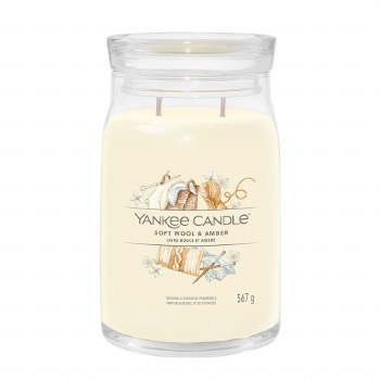 Yankee Candle Signature Large Jar Soft Wool Amber