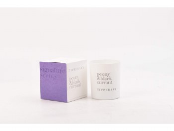 Tipperary Crystal Signature Candle Peony &amp; Blackcurrant