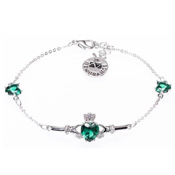 Newgrange Living Silver Cladagh Bracelet