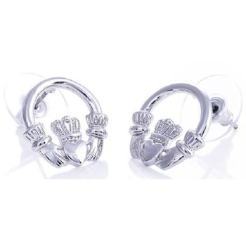 Newgrange Living Silver Cladagh Earrings