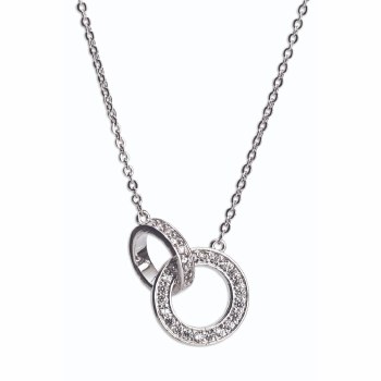Newgrange Living - Jewellery Silver Diamante Necklace