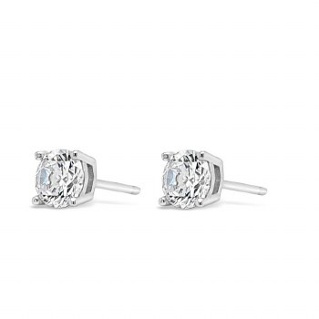 Absolute Jewellery Silver Diamond Earrings HCE427