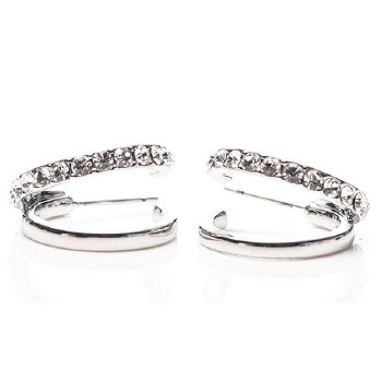 Newgrange Living Silver Double Loop Earrings Pair