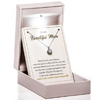 Newgrange Living Silver Heart Mum Pendant