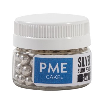Silver Sugar Pearls 6mm 25g