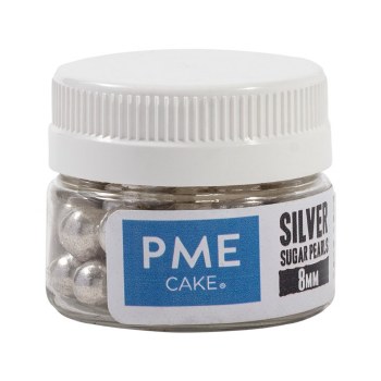 Silver Sugar Pearls 8mm 25g