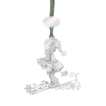 Newbridge Silverware Skiing Elf Christmas Tree Decoration