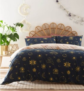 Super King Duvet Zodiac Dreams Navy