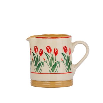 Nicholas Mosse Small Cylinder Jug Red Blooms
