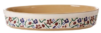 Nicholas Mosse Pottery Small Oval Dish Wildflower