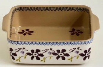 Nicholas Mosse Small Oven Square Dish Clematis