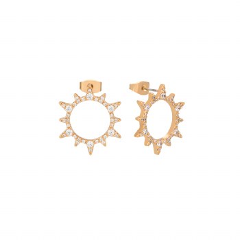 Tipperary Crystal Soleil Earrings Open CZ Sun