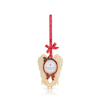 Tipperary Crystal Sparkle Pearl Angel Wings Photo Decoration